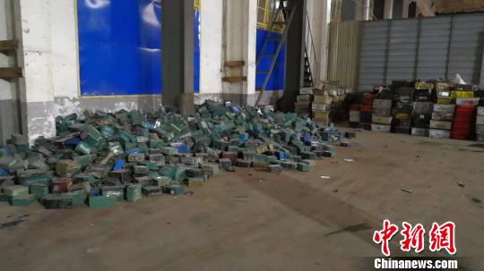 非法收購點倉庫。湖南公安供圖